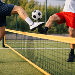 Foot-Tennis, le défi des as du ballon
